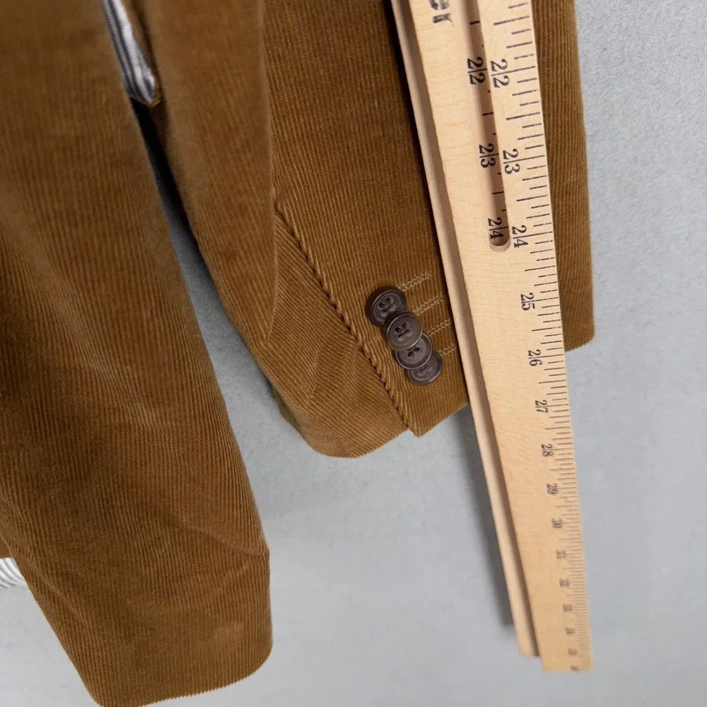 Banana Republic Blazer Mens 46L Brown Corduroy Tailored Fit Duca Visconti Career